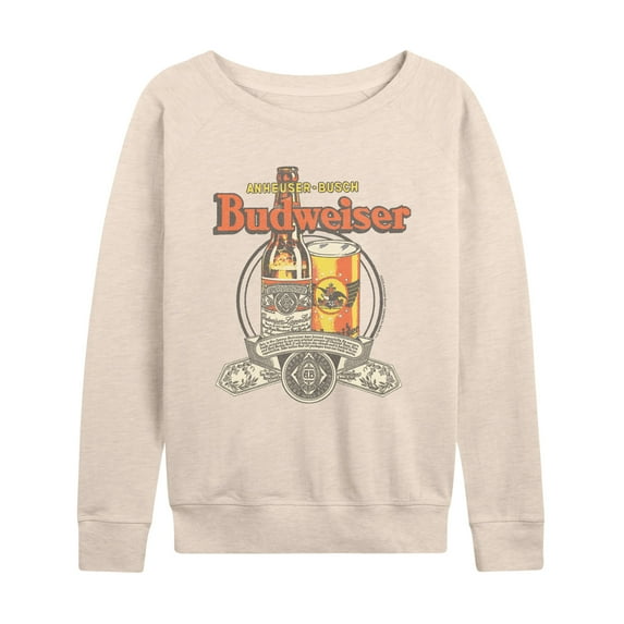 Budweiser - Classic Budweiser - Women's French Terry Long Sleeve Pullover