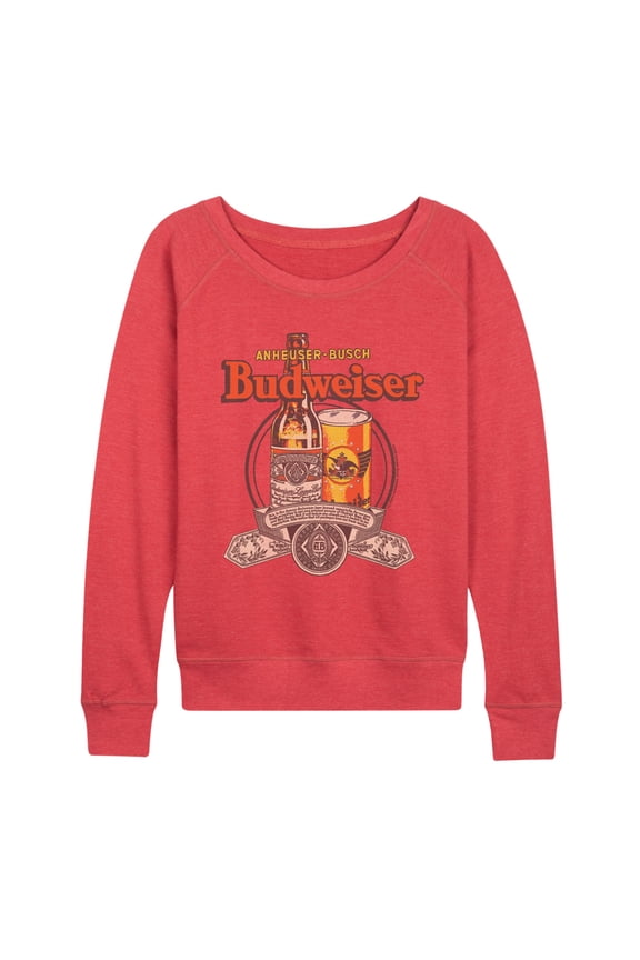 - Classic Budweiser - Women's French Terry Long Sleeve Pullover