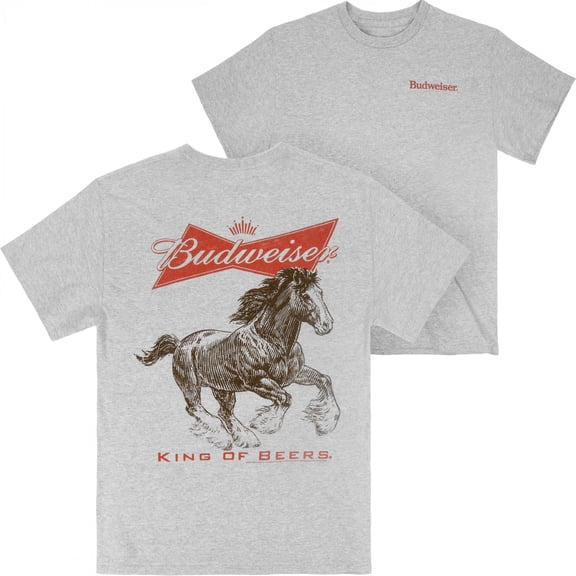 Budweiser Clydesdale Enzyme Washed Premium T-Shirt by-Small
