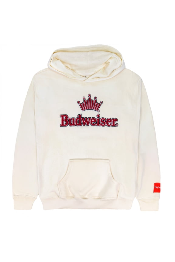 Crown Logo Fleece Pull-Over Hoodie-Medium