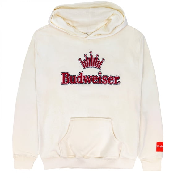 Budweiser Crown Logo Fleece Pull-Over Hoodie-Medium