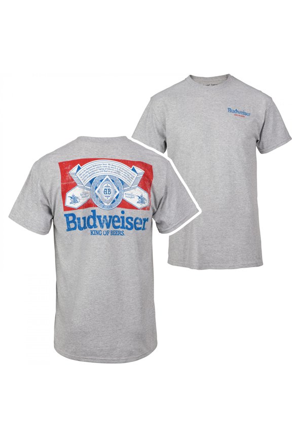 Distressed Logo Front and Back Print T-Shirt-Large