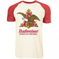 thumbnail image 1 of Budweiser Eagle Short Sleeve Raglan T-Shirt-Medium, 1 of 1
