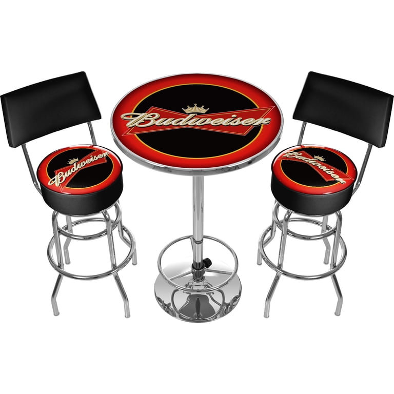 Budweiser Gameroom Combo - Licensed Table & Bar Stool Set