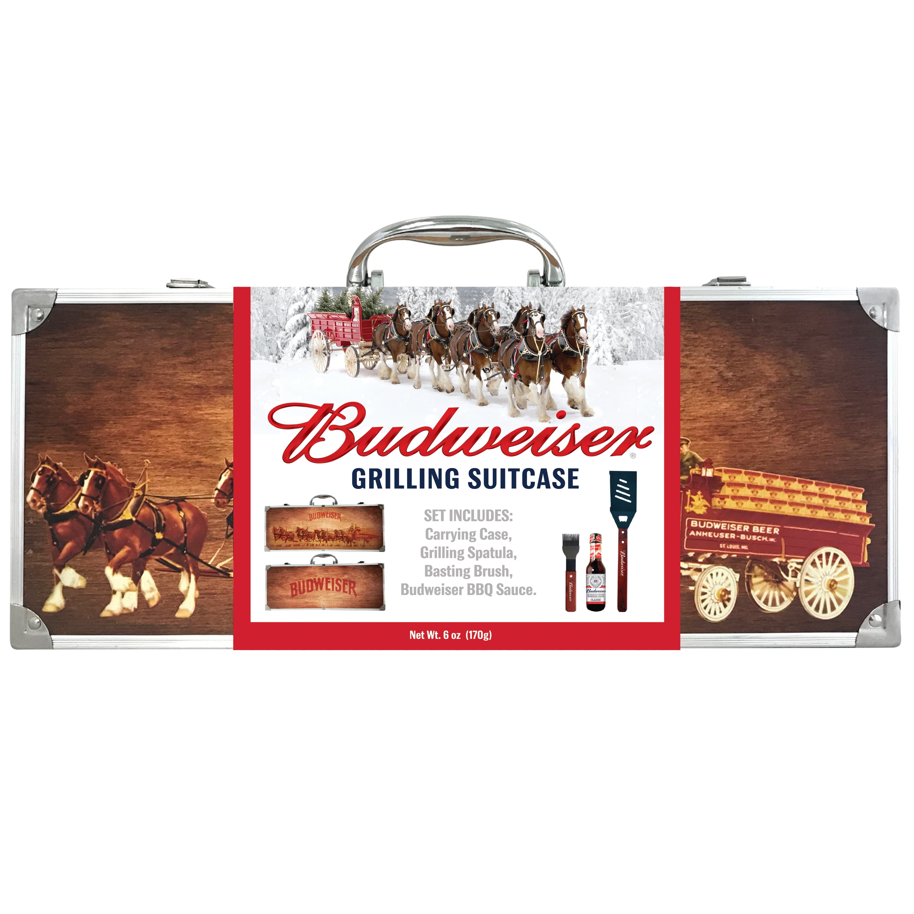 Budweiser Grilling Suitcase Christmas Gift Set, 4 Pieces - Walmart.com