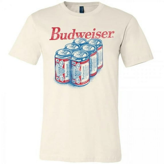 Budweiser Hand-Drawn Six Pack T-Shirt-3XLarge
