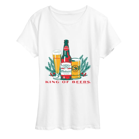 Budweiser - Holiday Beer - Women's Short Sleeve Graphic T-Shirt