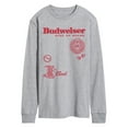 thumbnail image 1 of Budweiser - Icons Oversized - Men's Long Sleeve Graphic T-Shirt, 1 of 5