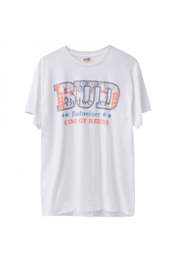 King of Beers Label in Text T-Shirt by-Medium