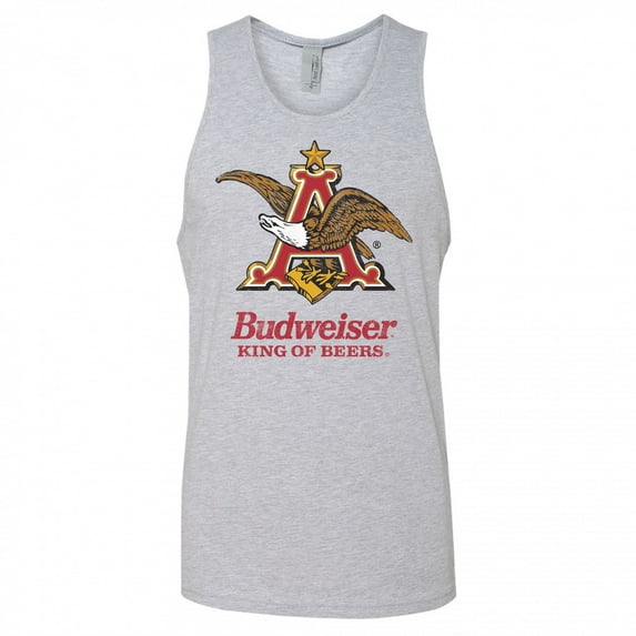 Budweiser King of Beers Mens Tank Top, White - 2XL