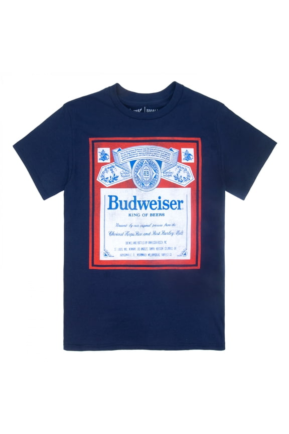 King of Beers Vintage Label Navy T-Shirt-Medium