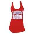 thumbnail image 1 of Budweiser Label Racerback Women's Red Tank Top-XLarge, 1 of 2