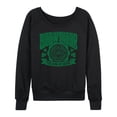 thumbnail image 1 of Budweiser - Medallion St Paddys - Women's French Terry Long Sleeve Shirt, 1 of 5
