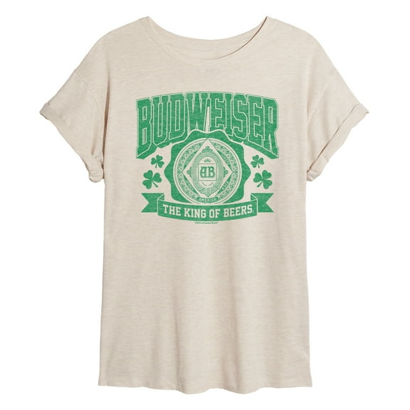 Budweiser - Medallion St Paddys - Women's Oversized Tee