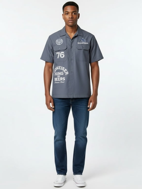 Men's & Big Men's Mechanic Shirt, Sizes XS-3XL