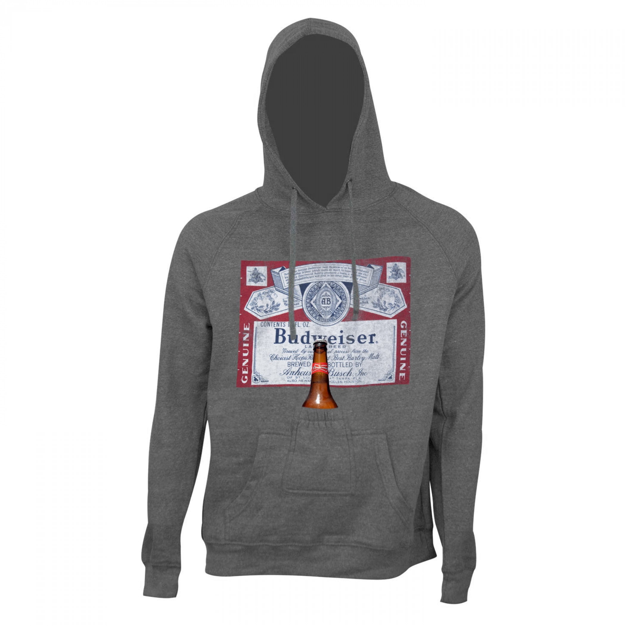 Busch light hoodie with beer pouch sale