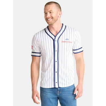 Budweiser Men's and Big Men's Baseball Jersey, Sizes XS-3XL