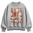 thumbnail image 1 of Budweiser - Nothing Beats A Bud - Ladies Oversized Fleece Crew Sweatshirt, 1 of 3
