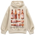 thumbnail image 1 of Budweiser - Nothing Beats A Bud - Ladies Oversized Fleece Hoodie Sweatshirt, 1 of 3