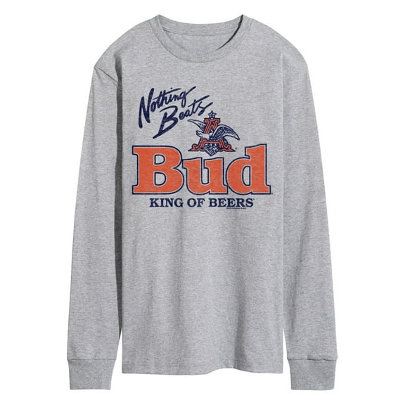 Budweiser - Nothing Beats A Bud - Men's Long Sleeve Graphic T-Shirt