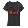 thumbnail image 1 of Budweiser - Nothing Beats A Bud - Women's Short Sleeve Graphic T-Shirt, 1 of 5