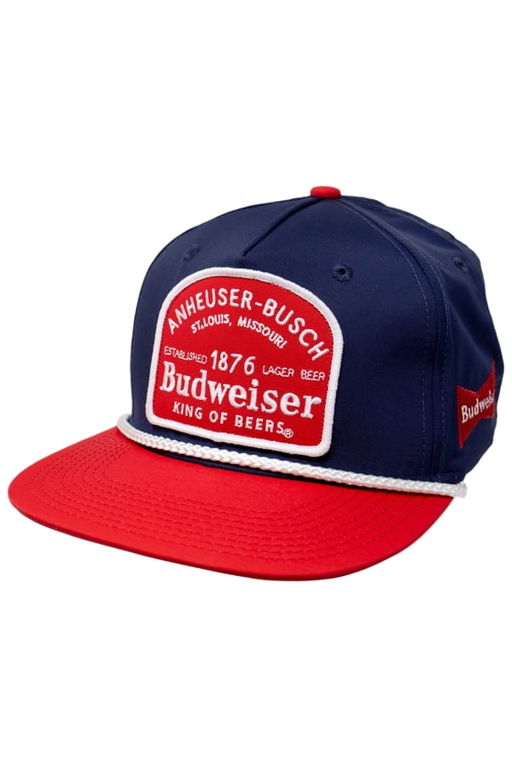 Budweiser Red and Blue Vintage Patch Snapback