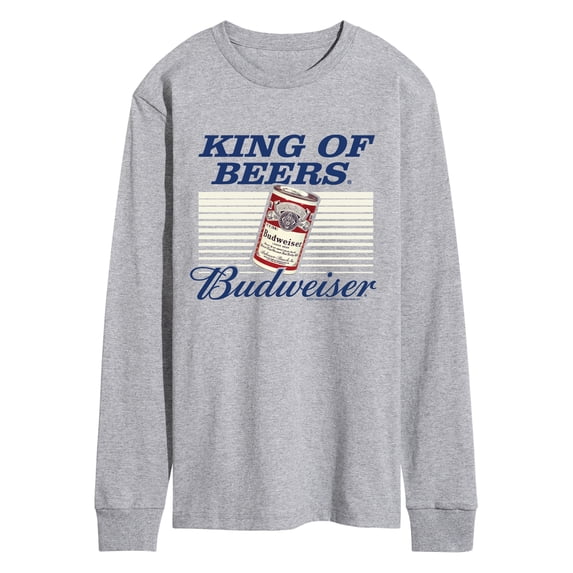 Budweiser - Retro King of Beers Long Sleeve Graphic T-Shirt