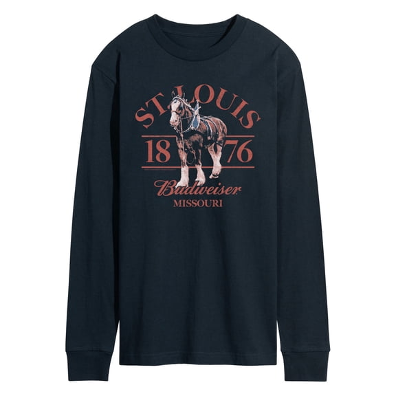 Budweiser - St. Louis Clydesdale - Men's Long Sleeve Graphic T-Shirt