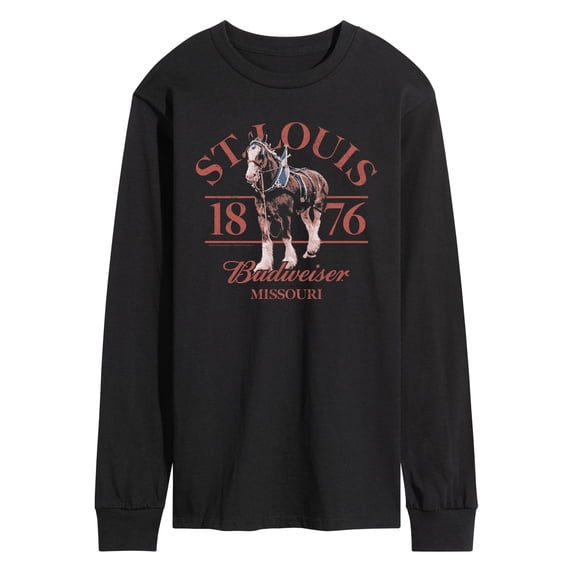 Budweiser - St. Louis Clydesdale - Men's Long Sleeve Graphic T-Shirt