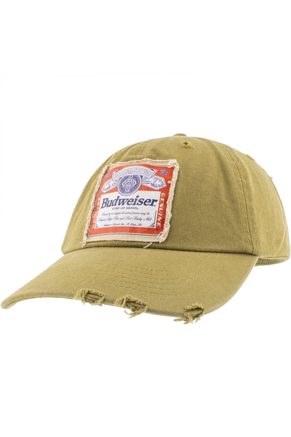 Traditional Label on Olive Snapback Hat