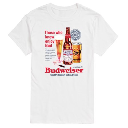 Budweiser - Vintage Bud Ad - Men's Short Sleeve Graphic T-Shirt