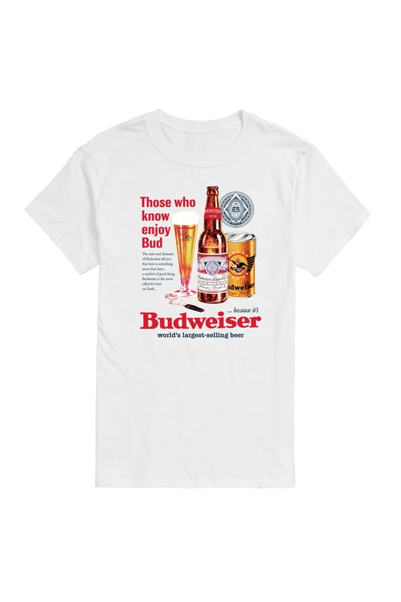 - Vintage Bud Ad - Men's Short Sleeve Graphic T-Shirt