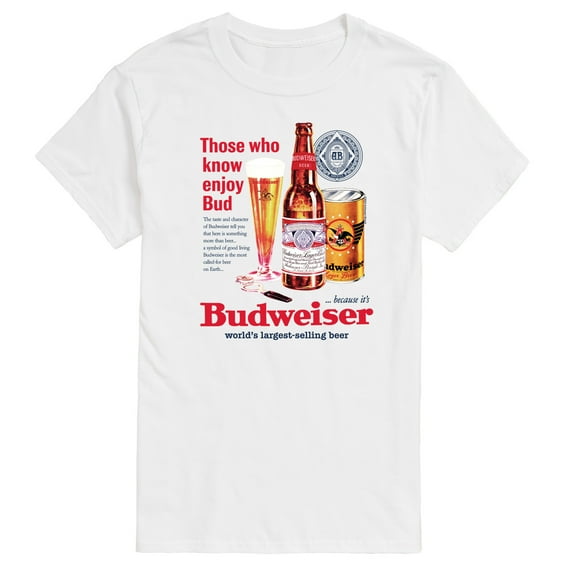 Budweiser - Vintage Bud Ad - Men's Short Sleeve Graphic T-Shirt