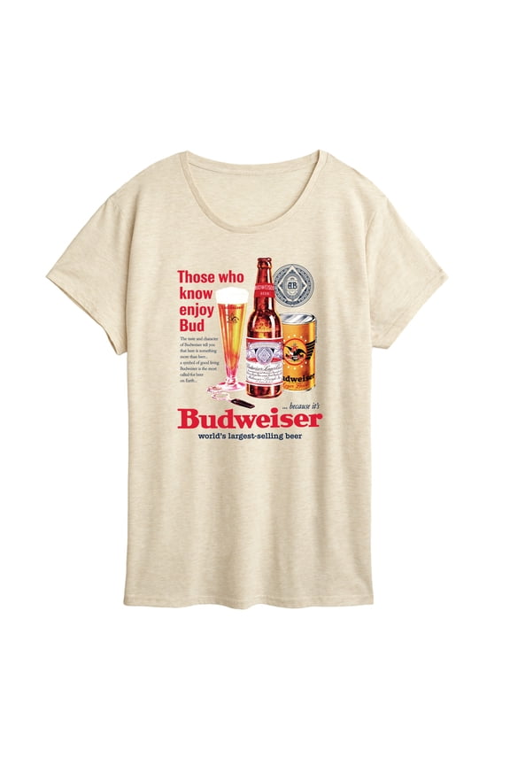 - Vintage Bud Ad - Women's Short Sleeve Graphic T-Shirt