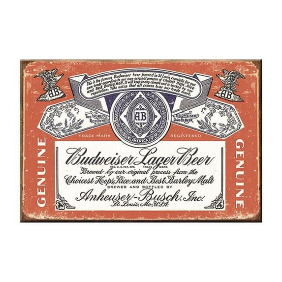 Budweiser Vintage Label Magnet