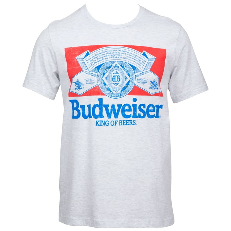 【数量限定】旧モデル在庫処分セールを開催します！ Budweiser Men's Beers of King T-Shirt, Logo Vintage トップス