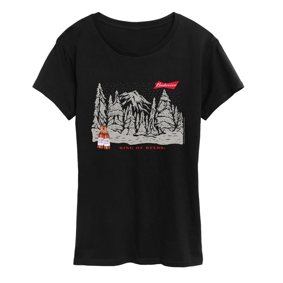 Budweiser - Winter Beer - Women's Short Sleeve Graphic T-Shirt