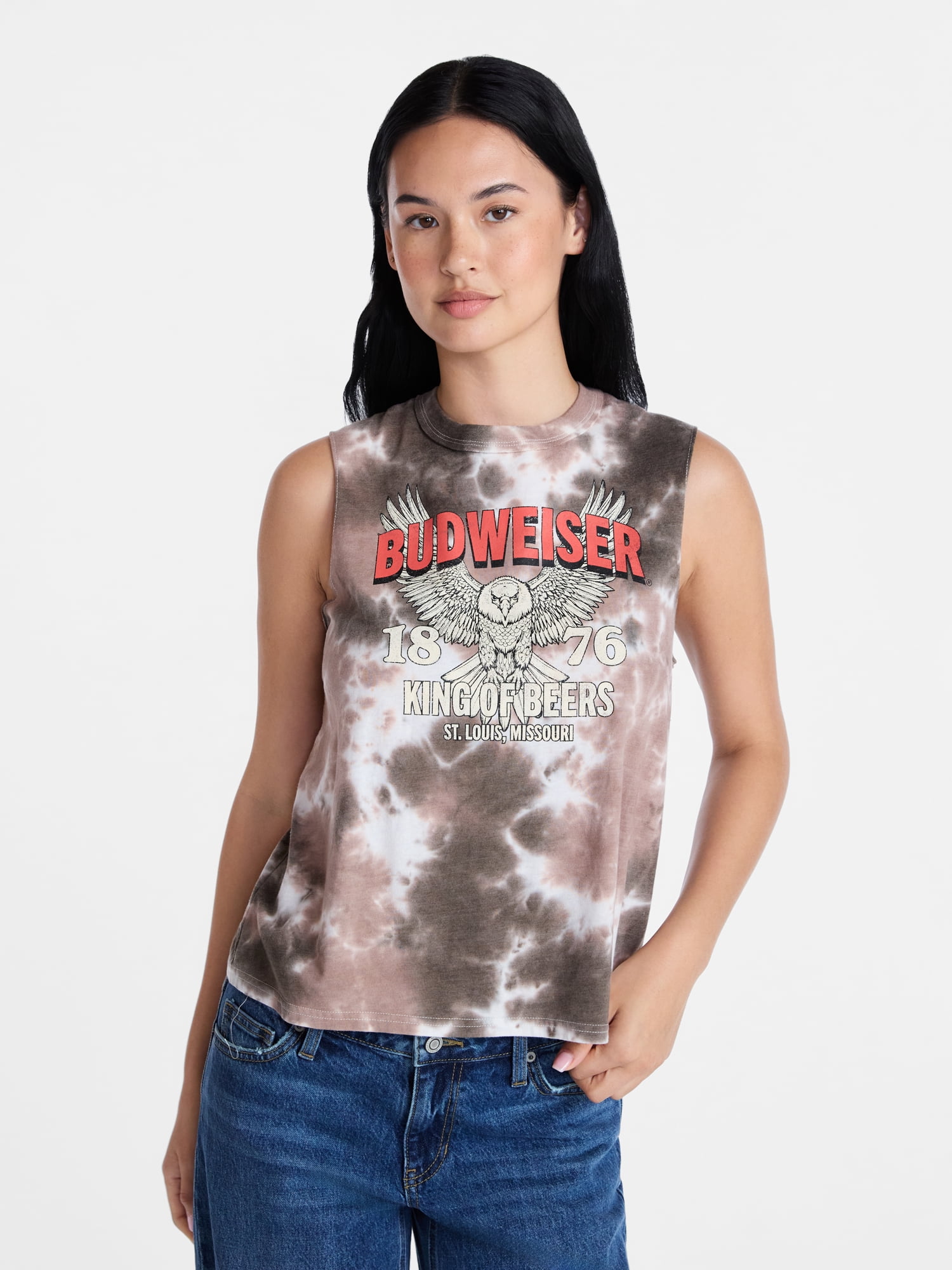 Budweiser Women's Graphic Muscle Tank Top, Sizes XXS-XXL