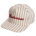 thumbnail image 1 of Budweiser Woven Logo Pinstripe Snapback Hat, 1 of 4