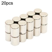 Bueautybox 20Pcs 4x5mm N52 Round Cylinder Super Strong Blocks Rare Earth Neodymium Magnets