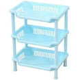thumbnail image 1 of Bueautybox 3 Layer Square Triangular Corner Bathroom Storage Rack Toiletry Holder Organizer, 1 of 7