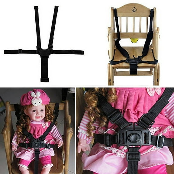 Bueautybox 5 Point Baby Safe Belt for Stroller Chair Pram Buggy Infant Seat Strap Harness