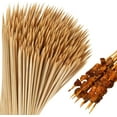 thumbnail image 1 of Bueautybox 50/100Pcs Roasting Natural Organic Bamboo Sticks - Disposable Biodegradable Skewers BBQ/Firepit, Hot Dogs, Kebab,Marshmallow Indoors or Outdoors, 1 of 7