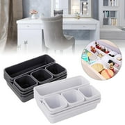 Bueautybox 8pcs/Set Home Drawer Organizer Box Trays Storage Box Office Storage Kitchen Bathroom Closet Jewelry Makeup Desk Box Organization