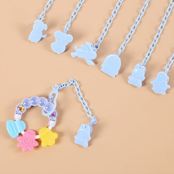 Bueautybox Anti-lost Baby Pacifier Clip Chain Cartoon Animal Infant Dummy Nipple Holder
