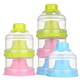 thumbnail image 1 of Bueautybox Baby Formula Dispenser, Non-Spill Stackable Milk Powder Formula Container and Snack Storage for Travel, BPA Free, 3 Compartment, 1 of 7