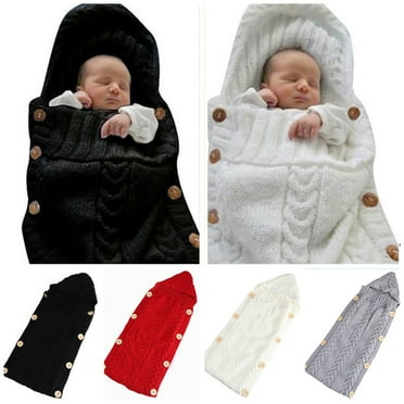 Bueautybox Baby Sleeping Bag, Knitted Acrylic, Warm Soft