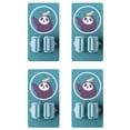 thumbnail image 1 of Bueautybox Broom Mop Holder, Cartoon Broom Gripper Holds Self Adhesive Reusable No Drilling Anti-Slip, Wall Mounted Storage Rack Storage & Organization for Home, Kitchen and Wardrobe (4 Pack), 1 of 7