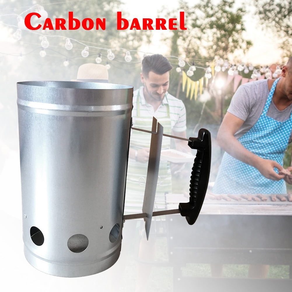 Bueautybox Fire Starter Barbecue Camping Charcoal Grill Chimney BBQ Accessories Without Liquid