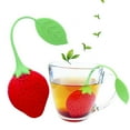 thumbnail image 1 of Bueautybox Generic Silicone Strawberry/Lemon Design Loose Tea Leaf Strainer Herbal Spice Infuser FilterTool, 1 of 7
